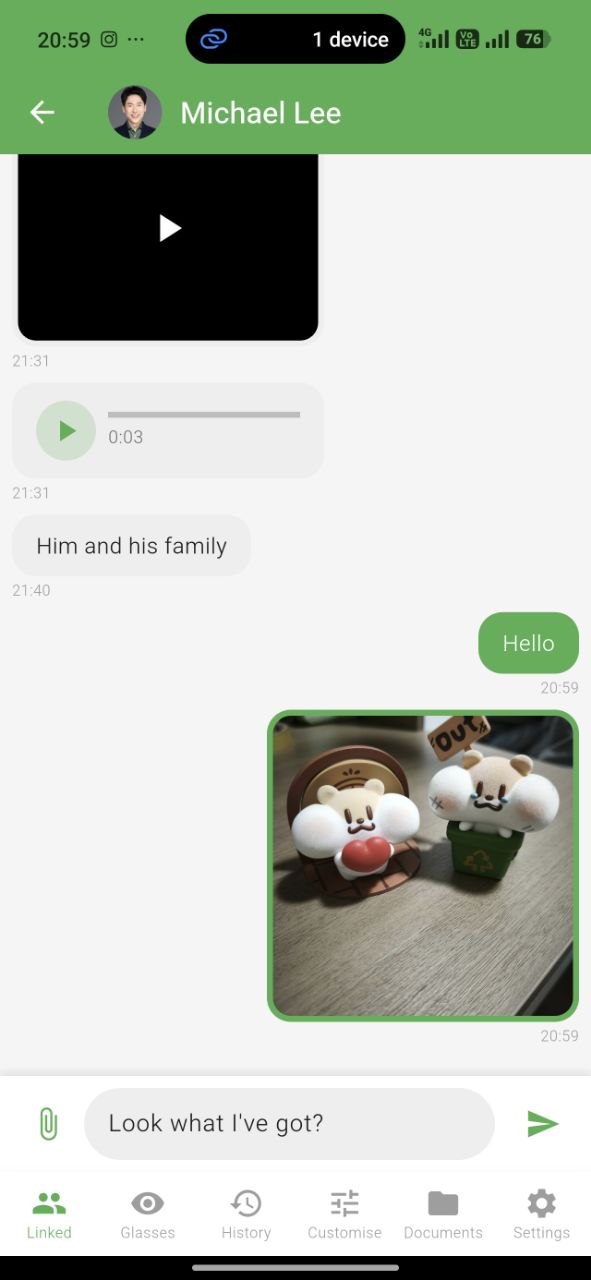 Chat conversation